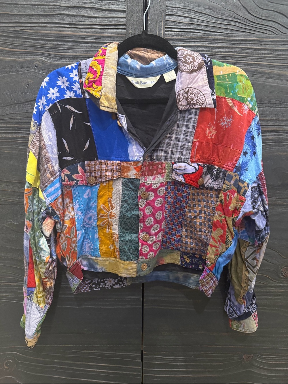 VINTAGE Patchwork Multicolor Cotton Jacket